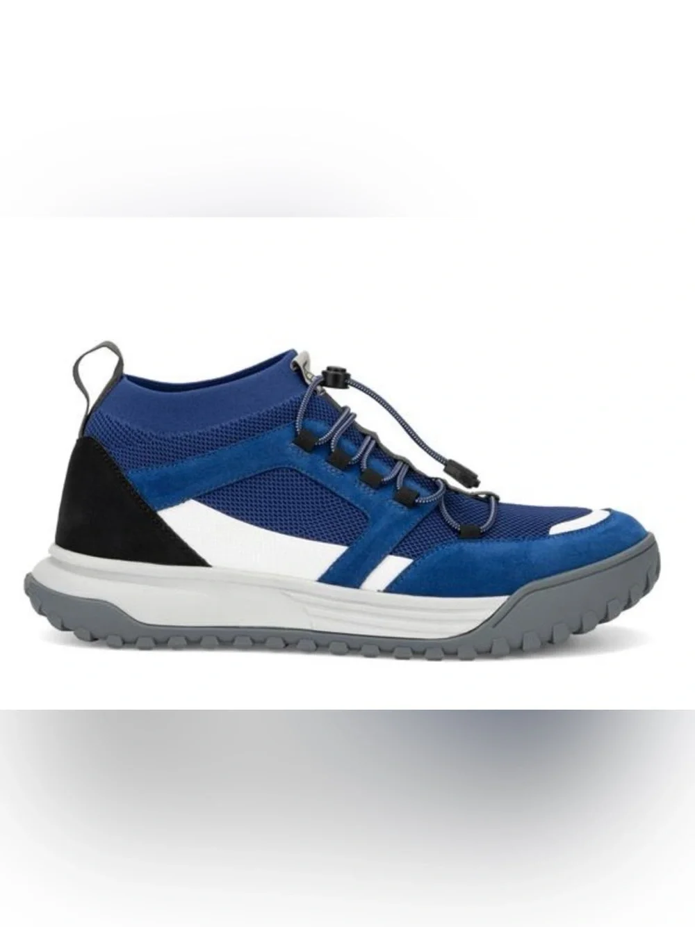 Hybrid Green Label Men's Blue Mesh & Suede Trail Sneaker Size 9